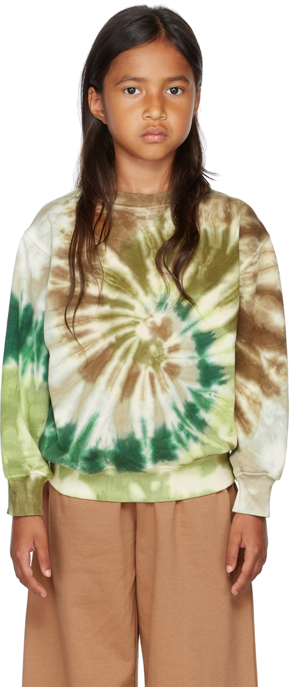 Kids Green Monti Sweatshirt by Molo on Sale