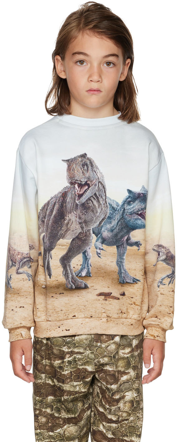 Molo Kids Blue Jurassic World Edition Miksi Sweatshirt In 7894 Dinos Galore