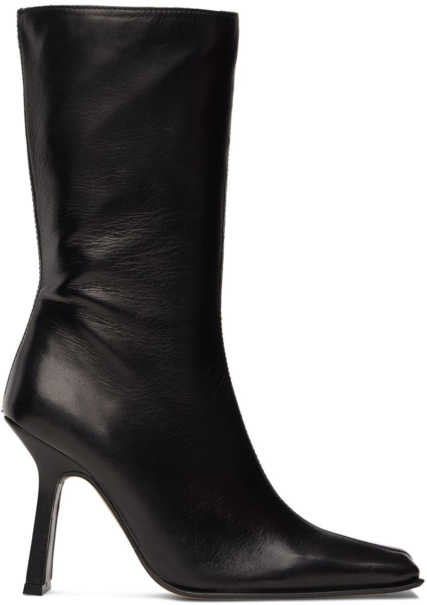 Black Noor Boots by Miista on Sale