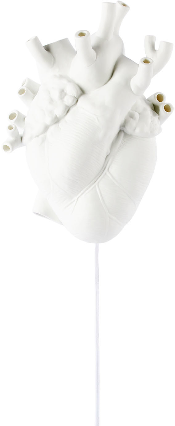 Seletti White Marcantonio Edition Heart Lamp In N/a