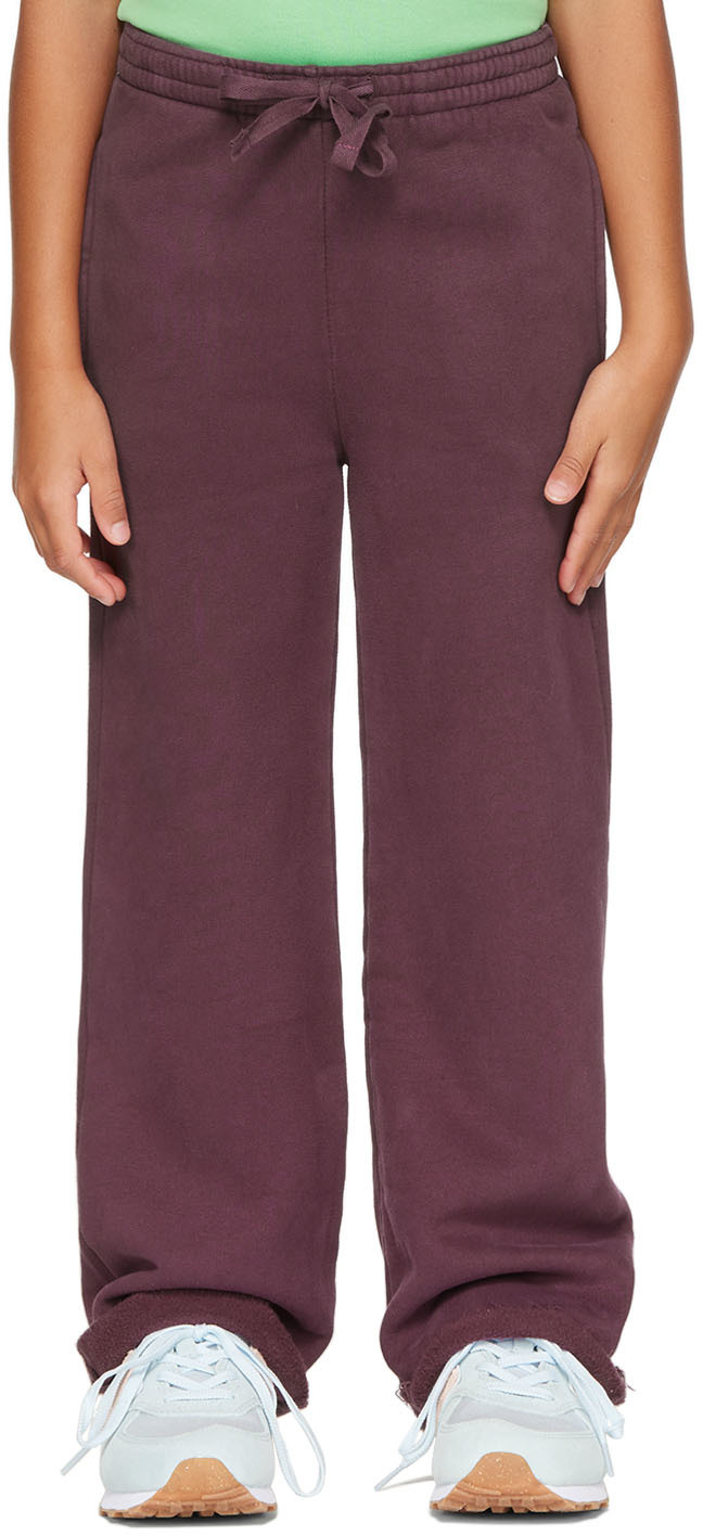SSENSE Clothing Pants Straight Leg Pants Kids Purple Straight Lounge Pants 
