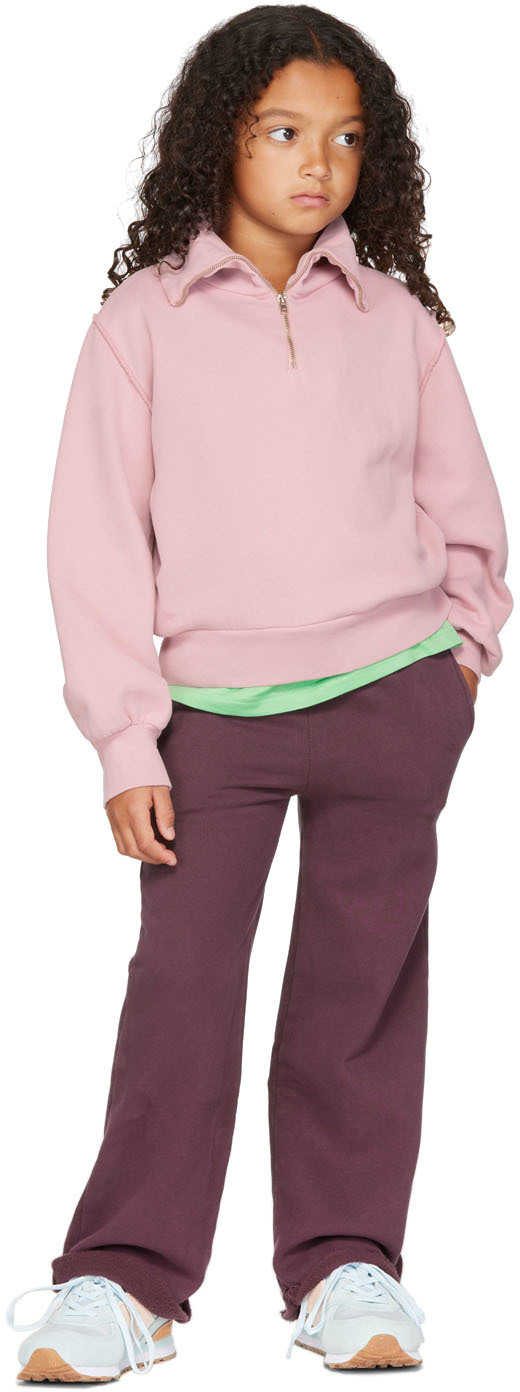 Longlivethequeen Kids Pink Zip Sweatshirt In 629 Blush