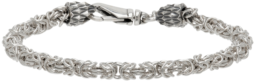 Silver Byzantine Chain Bracelet