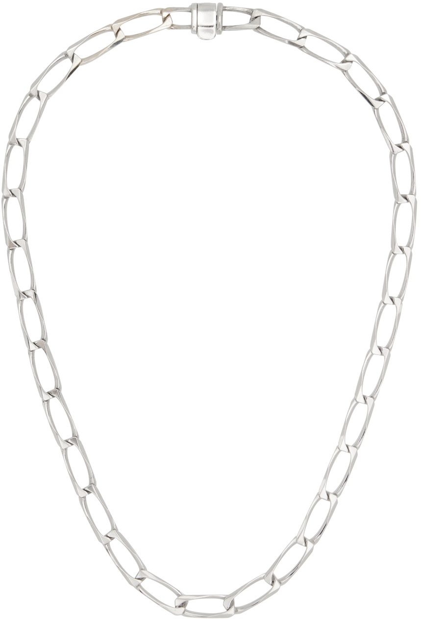 Ssense Uomo Accessori Gioielli Collane Squared Link Chain Necklace 