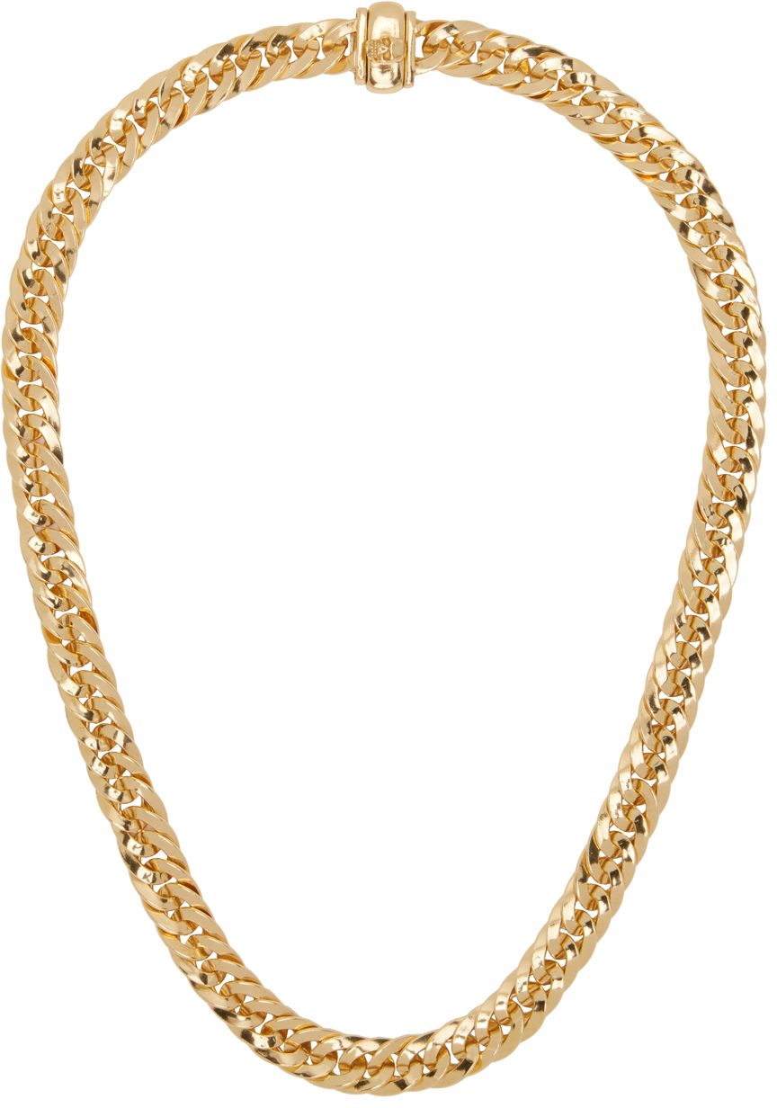 Emanuele Bicocchi Gold Herringbone Necklace