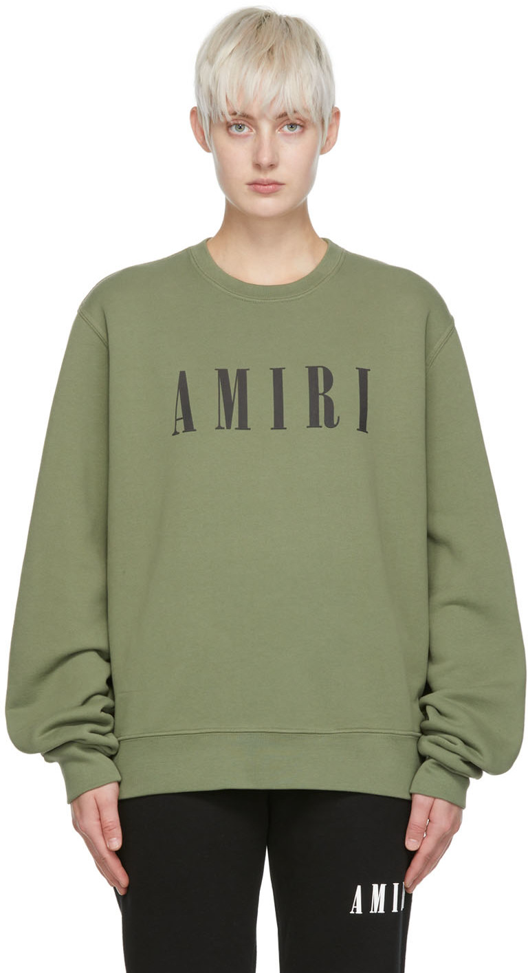 AMIRI Khaki Cotton Sweatshirt