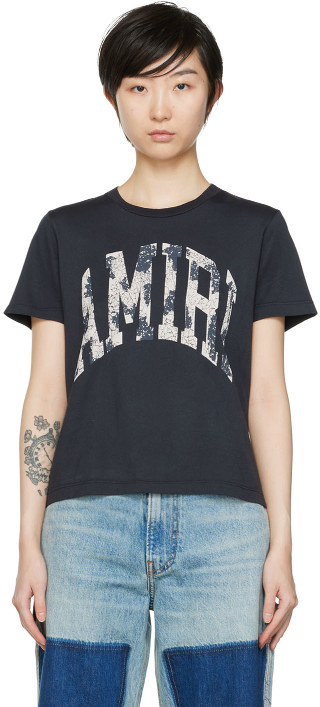 AMIRI Navy Collegiate T-Shirt