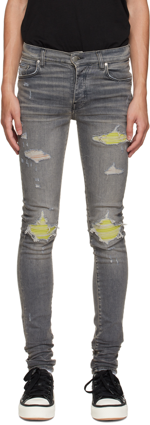 AMIRI Grey MX1 Ultrasuede Jeans