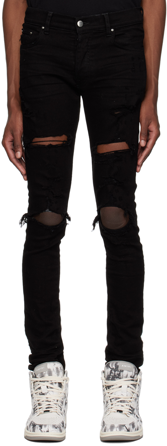 AMIRI: Black Thrasher Jeans | SSENSE