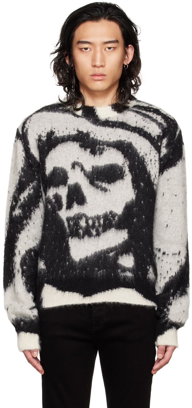 AMIRI Black & Off-White Wes Lang Edition Reaper Sweater