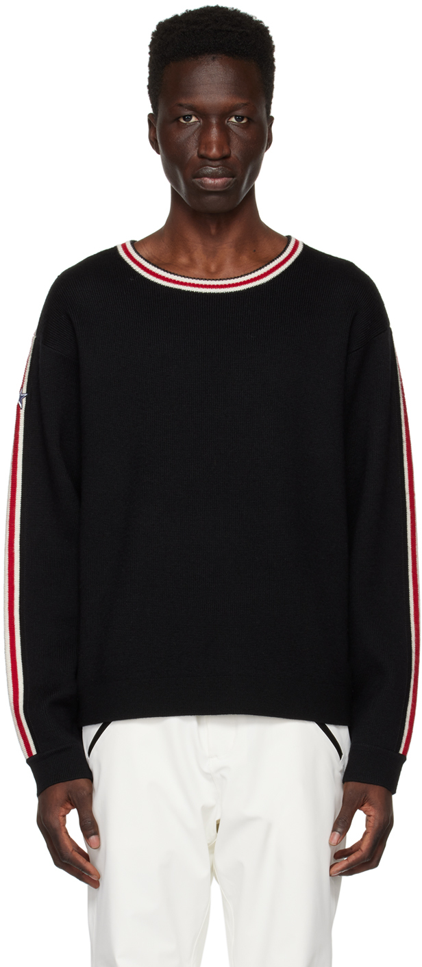 Black Striped Trim Sweater