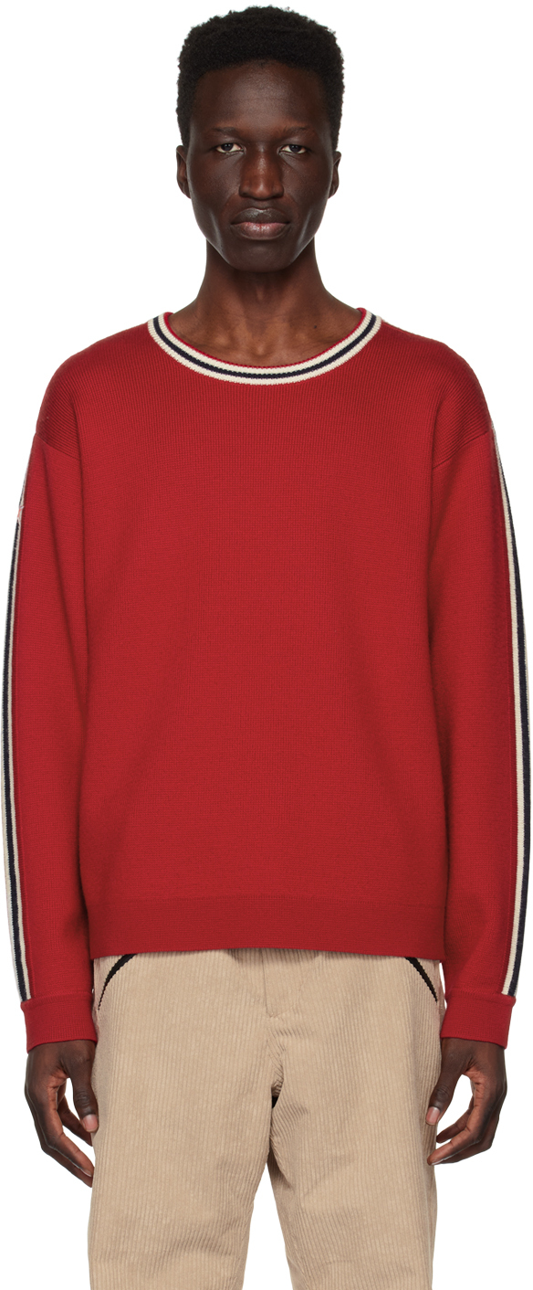 Perfect Moment: Red Stripe Trim Sweater | SSENSE