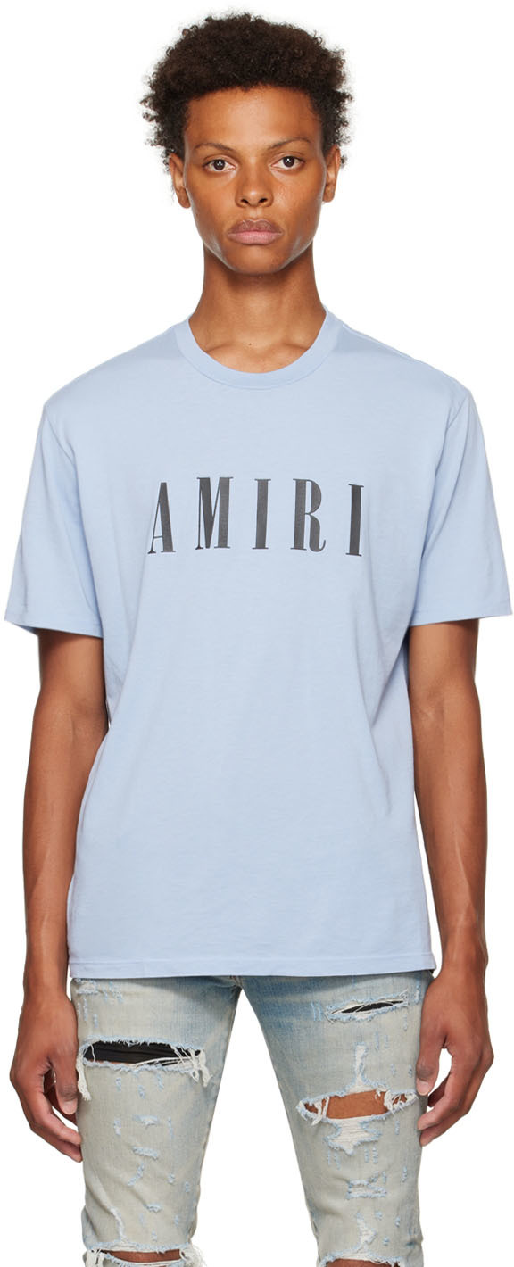 AMIRI Blue Cotton T-Shirt