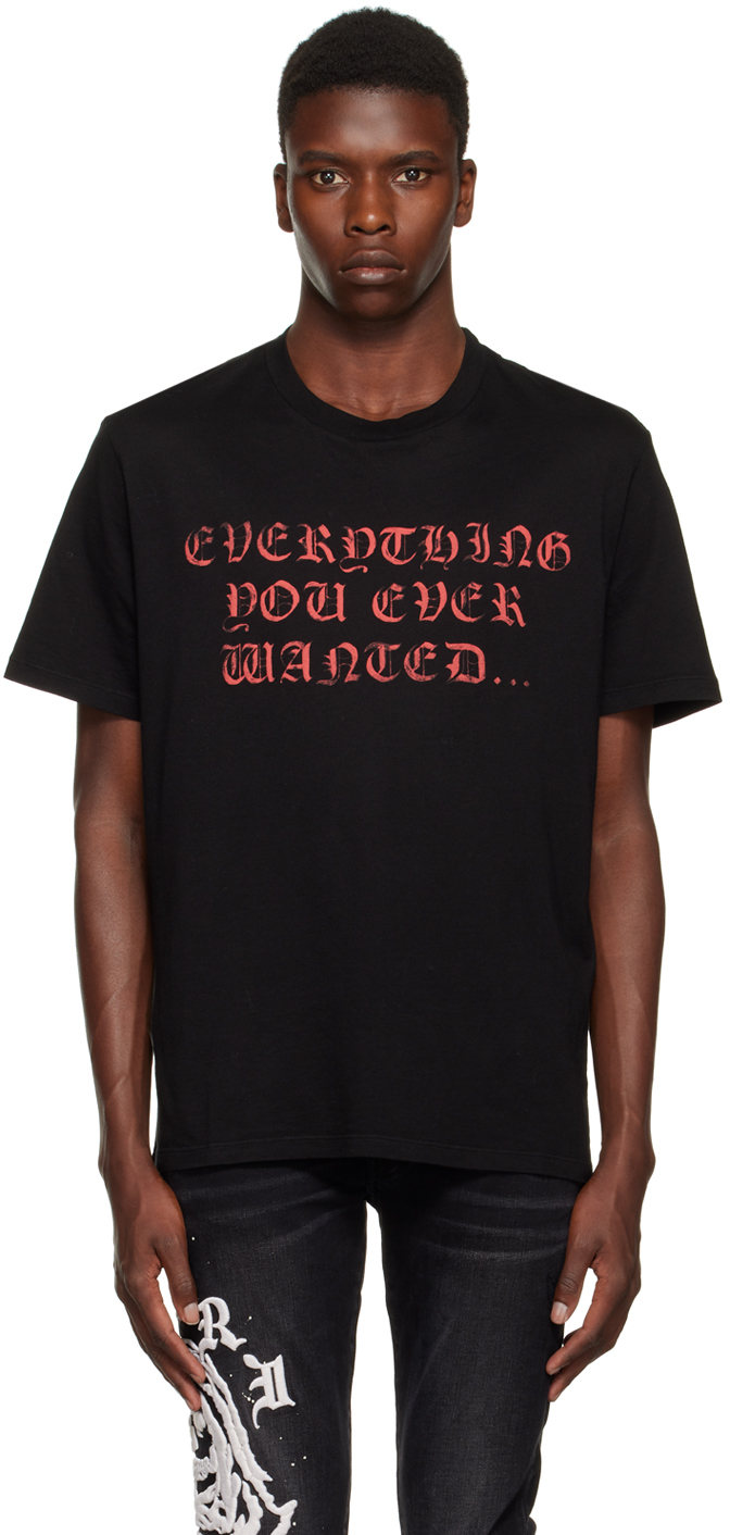 AMIRI Black Wes Lang Edition Everything T-Shirt