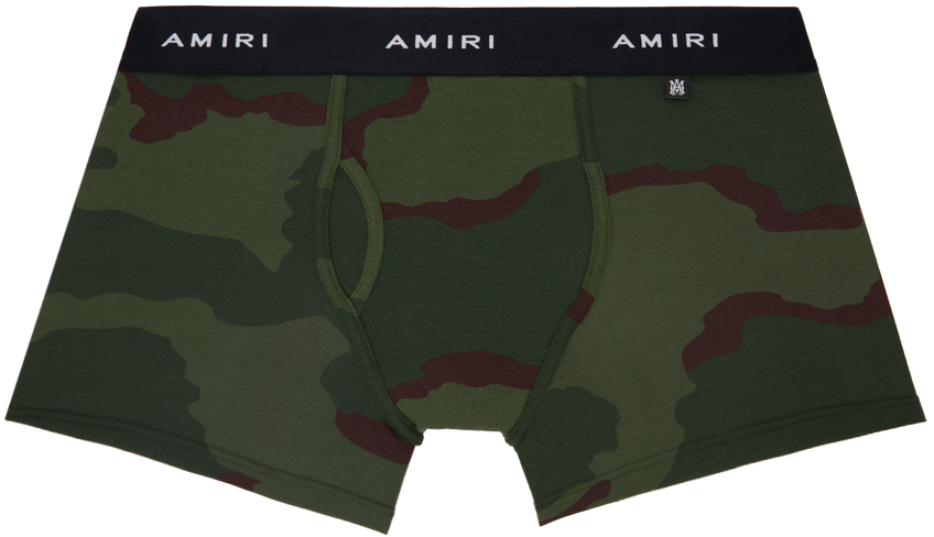 AMIRI Green Camo Boxer Briefs