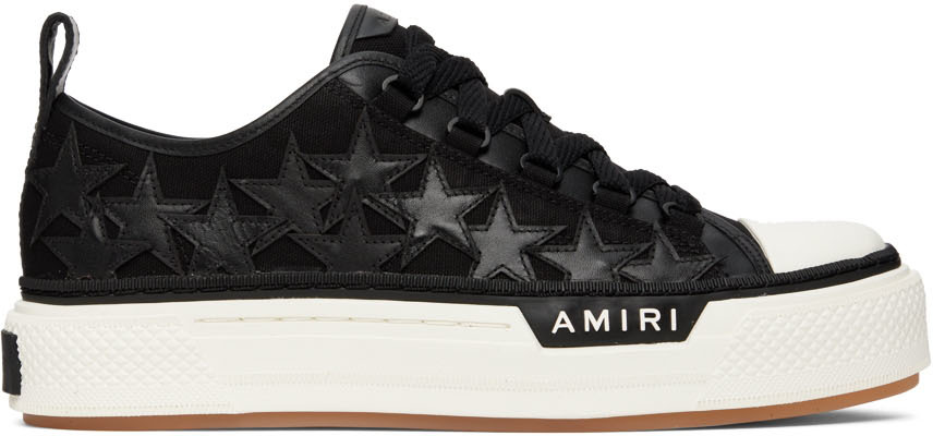 AMIRI Black Stars Court Low-Top Sneakers
