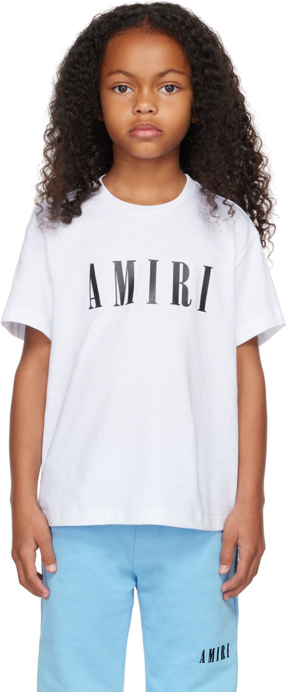 AMIRI Kids White Bonded T-Shirt