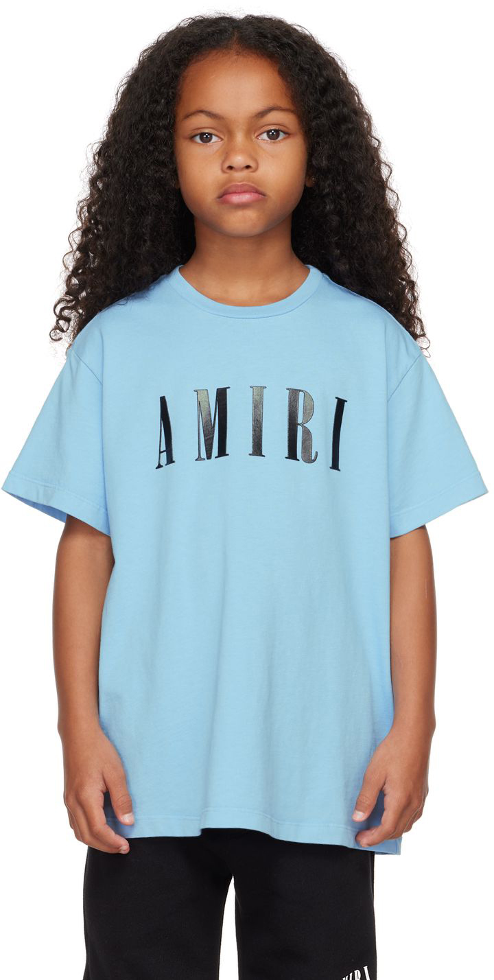 Kids Blue Bonded T-Shirt Ssense Abbigliamento Top e t-shirt T-shirt T-shirt a maniche corte 
