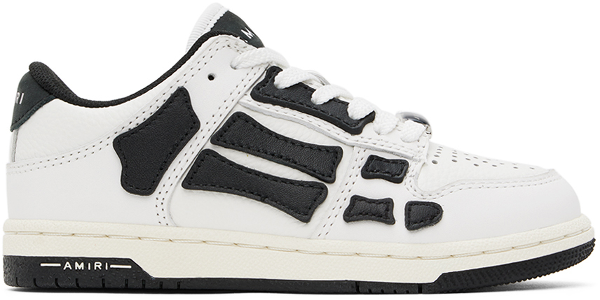 AMIRI Kids Black & White Skel Sneakers