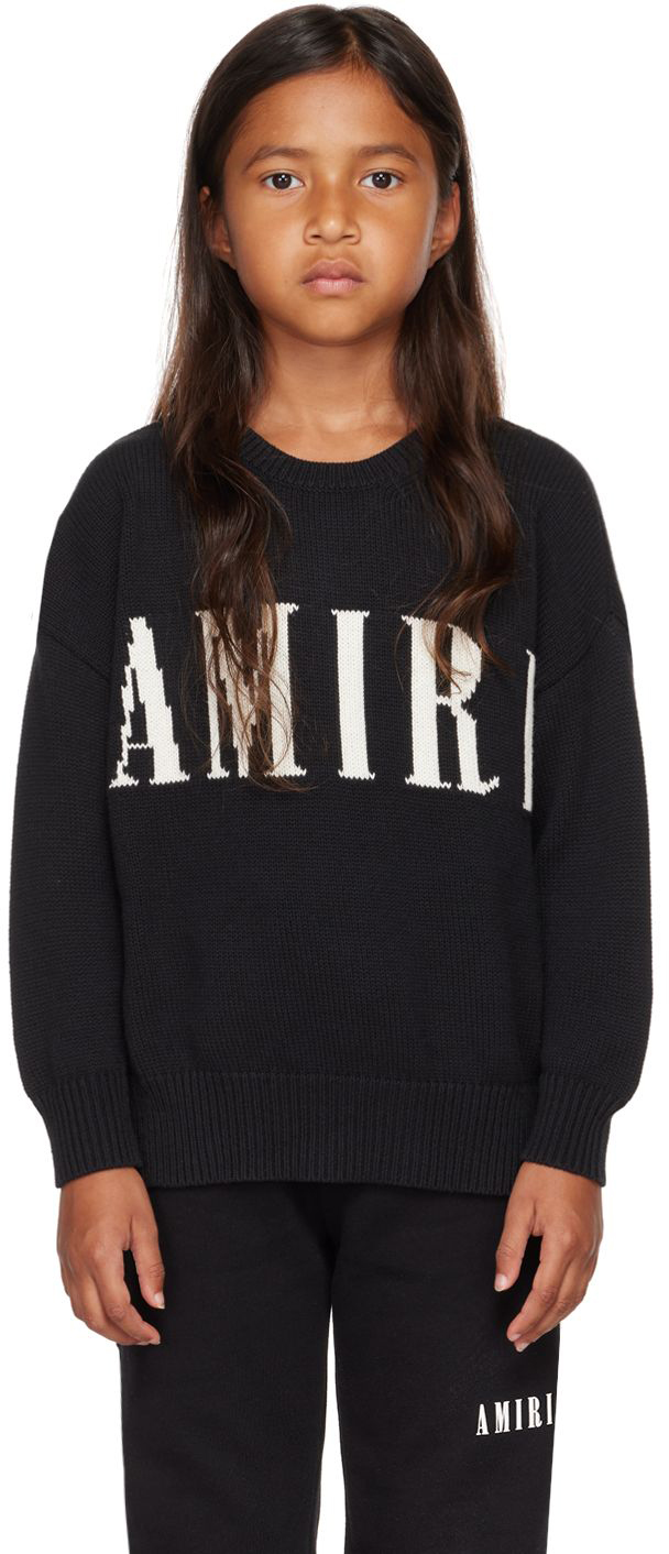 Amiri Kids Black Knit Sweater