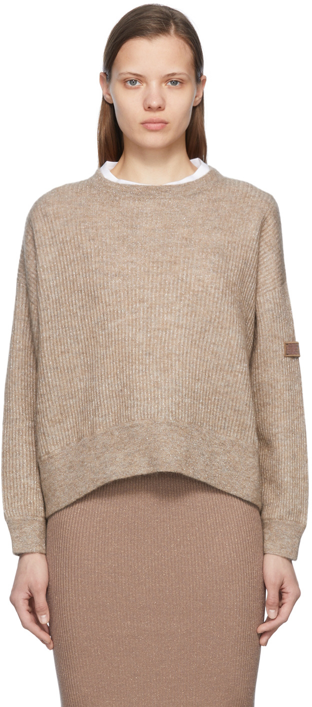 Brunello Cucinelli Taupe Mohair Sweater