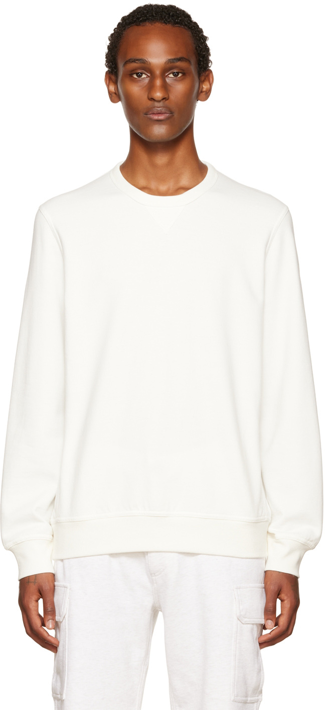 Brunello Cucinelli Off-White Cotton Sweatshirt