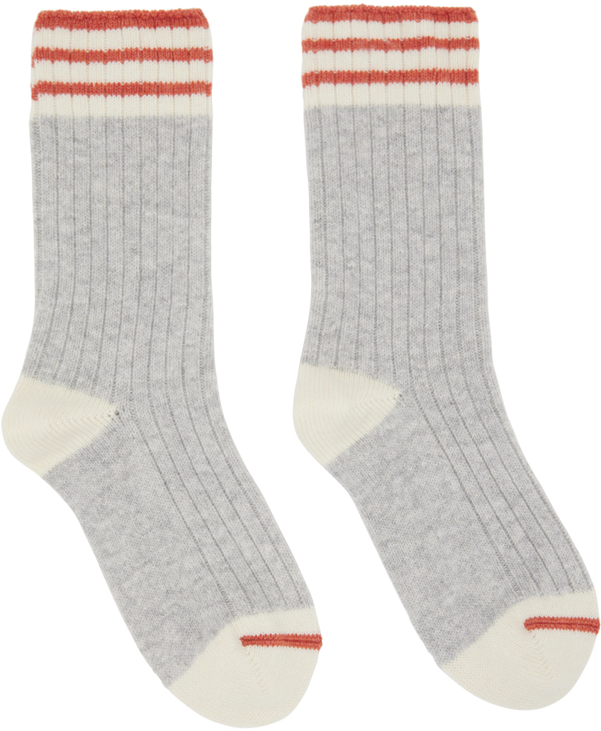 Gray Striped Socks