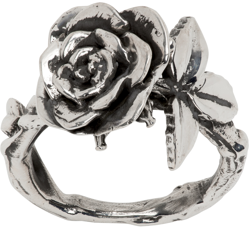 ENFANTS RICHES DEPRIMES SILVER ROSE RING