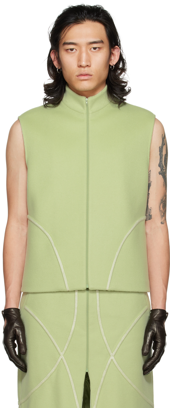 SSENSE Exclusive Green Waistcoat Vest