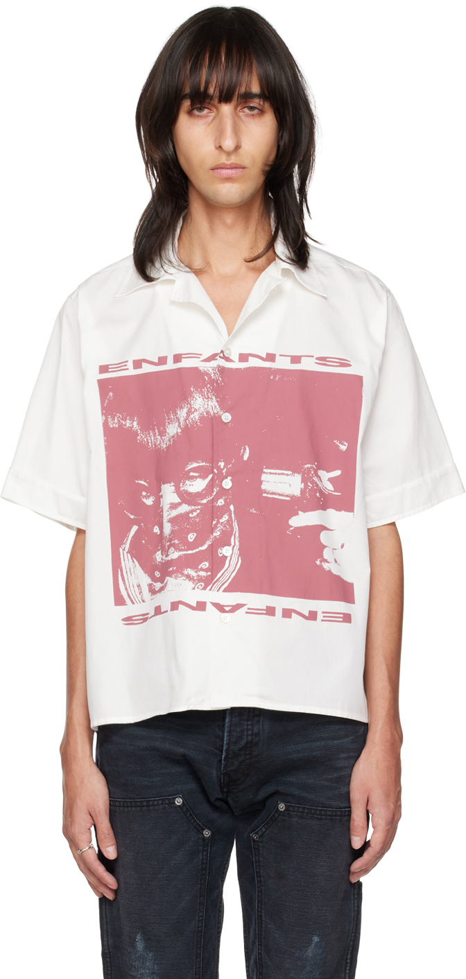 Enfants Riches Déprimés: White Girl/Gun Shirt | SSENSE