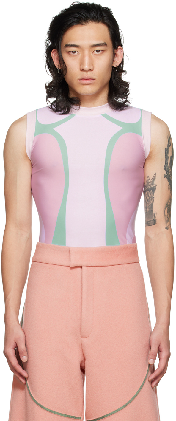 YULONG XIA SSENSE Exclusive Pink Polyester T-Shirt