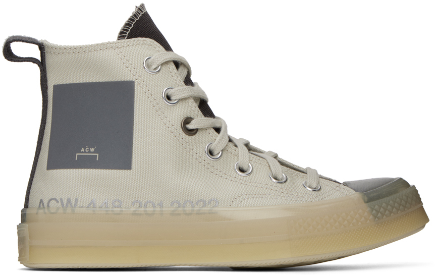 Off-White Gray A-COLD-WALL* Chuck 70 Sneakers by Converse on Sale