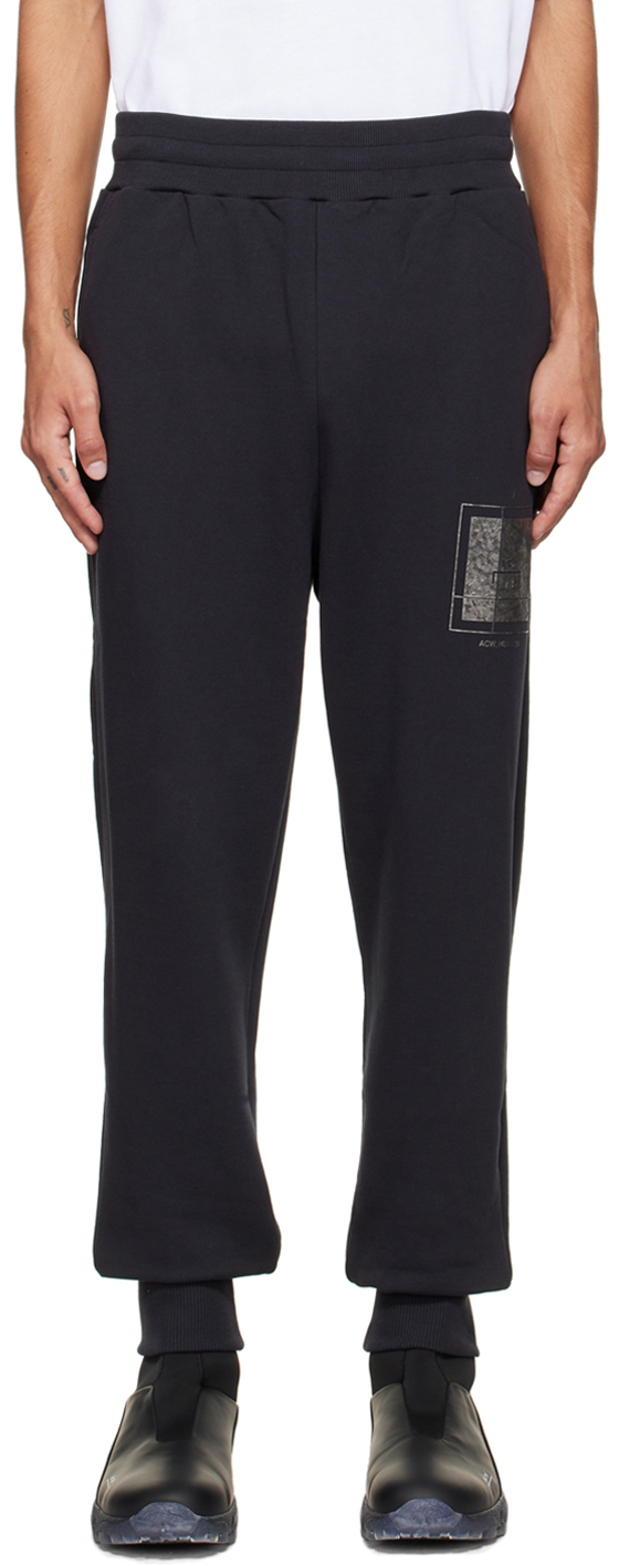 A-COLD-WALL* Black Foil Grid Lounge Pants