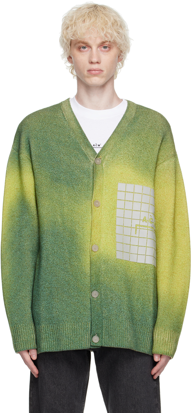 Khaki Gradient Cardigan by A-COLD-WALL* on Sale