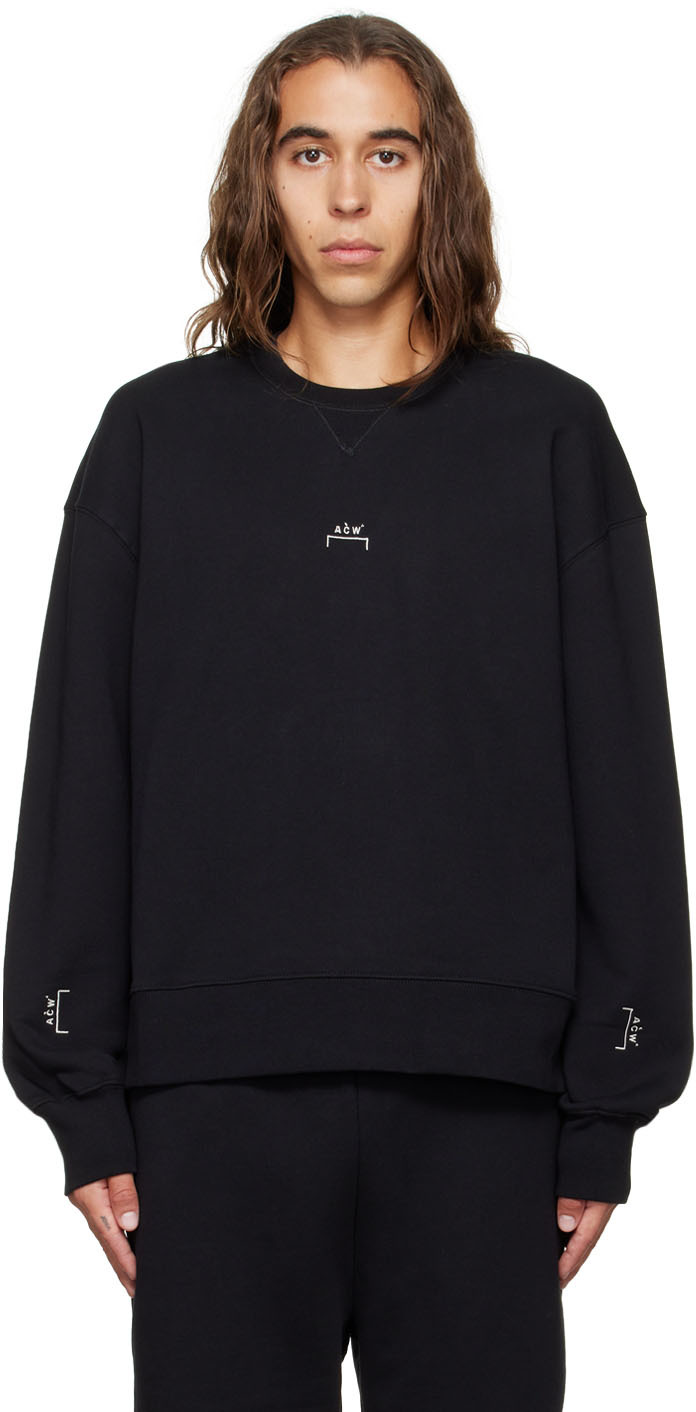 A-COLD-WALL* Black Embroidered Sweatshirt