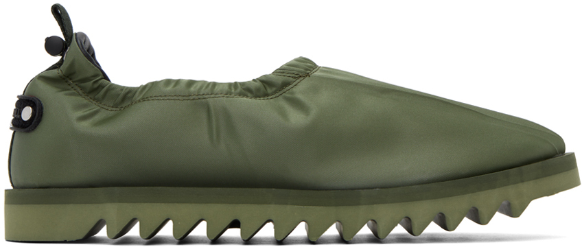 A-cold-wall* Khaki Nylon Loafers In Military Green