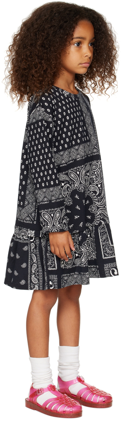 WILDKIND KIDS BLACK & WHITE ALLYSHA DRESS