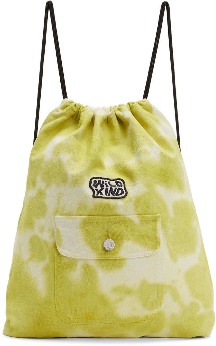 Wildkind Ssense Exclusive Kids Green Backpack In Tie Dye Olive