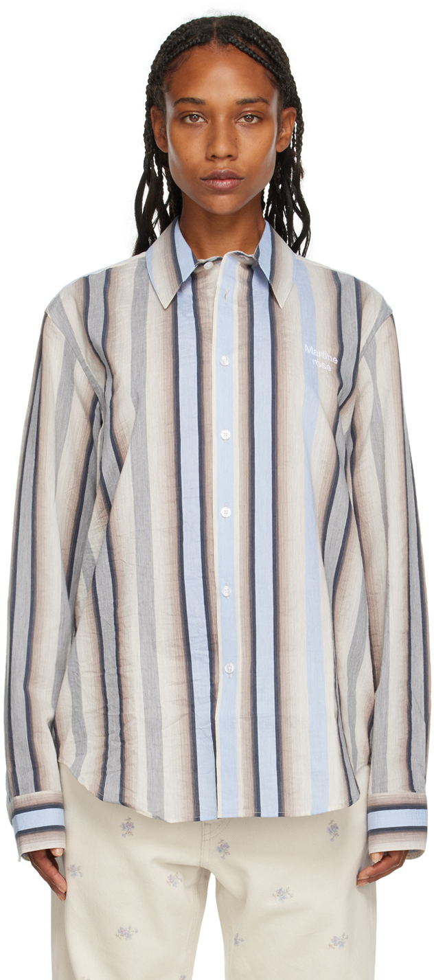 Martine Rose: Multicolor Striped Shirt | SSENSE