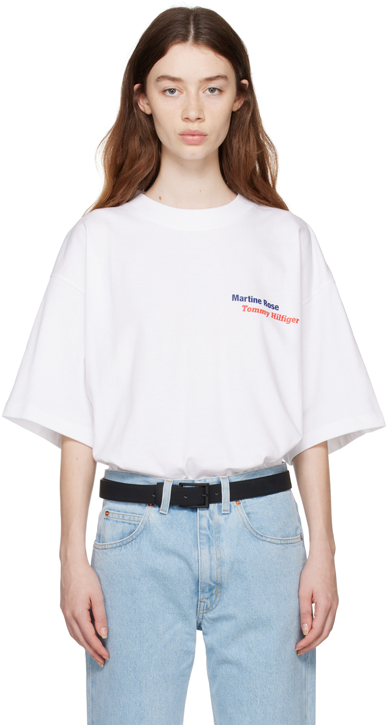 Martine Rose White Tommy Jeans Edition T-shirt In Ybr White
