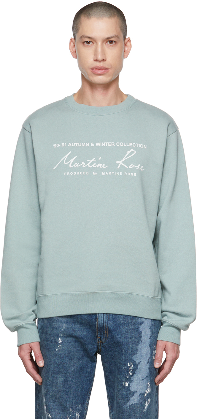Martine Rose Green Classic Sweatshirt