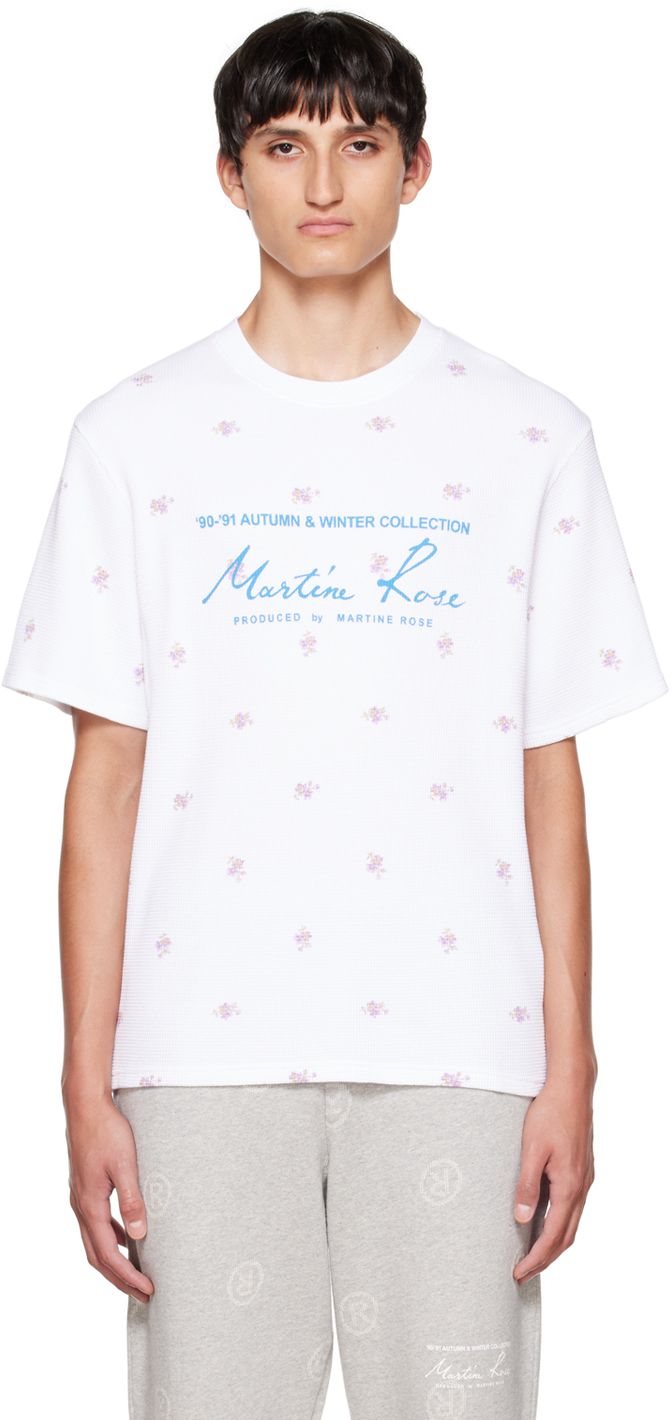 Martine Rose White Print T-Shirt