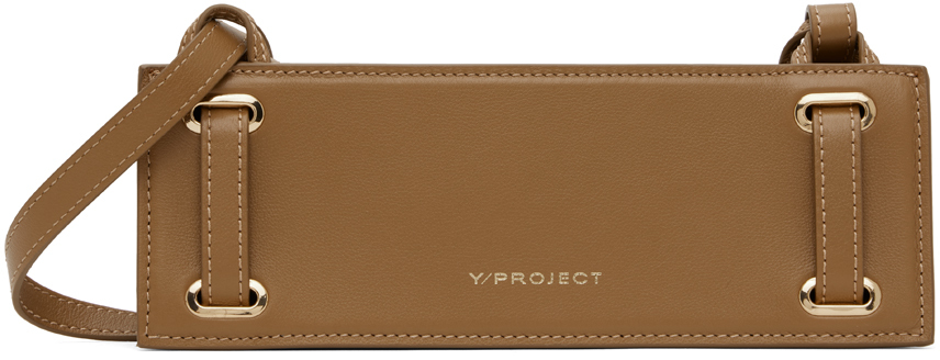 Y/Project Brown Mini Accordion Baguette Bag