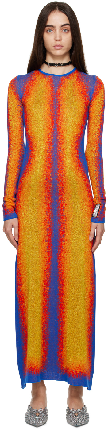 Robe bleue et orange neuve taille S marque Ycoo étiquetée à 56€ (sg