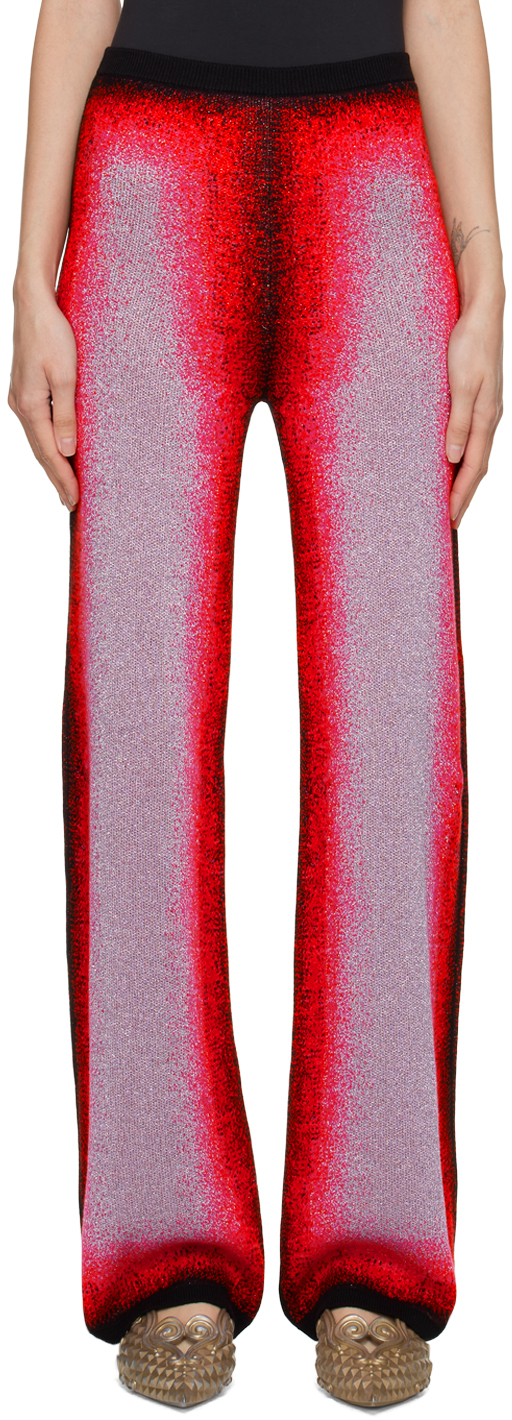Y/Project Red & Silver Gradient Lounge Pants