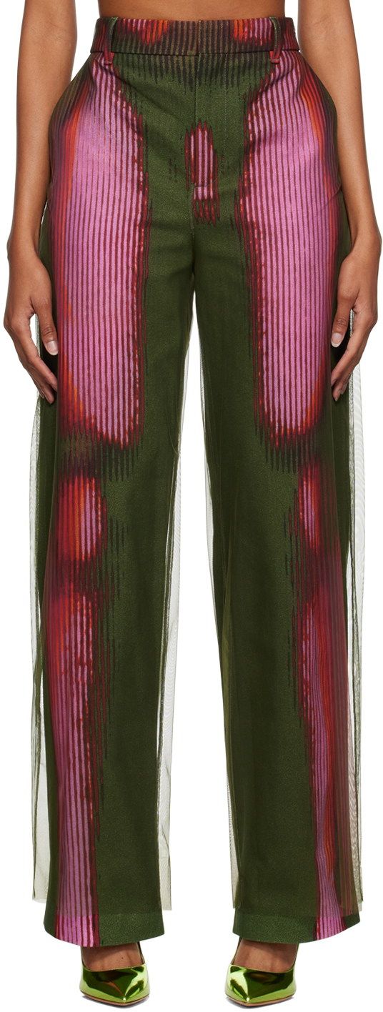 Y/Project Pink & Green Jean Paul Gaultier Edition Trousers