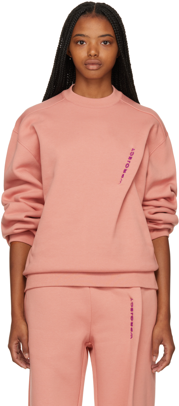 Y/Project Pink Embroidered Sweatshirt