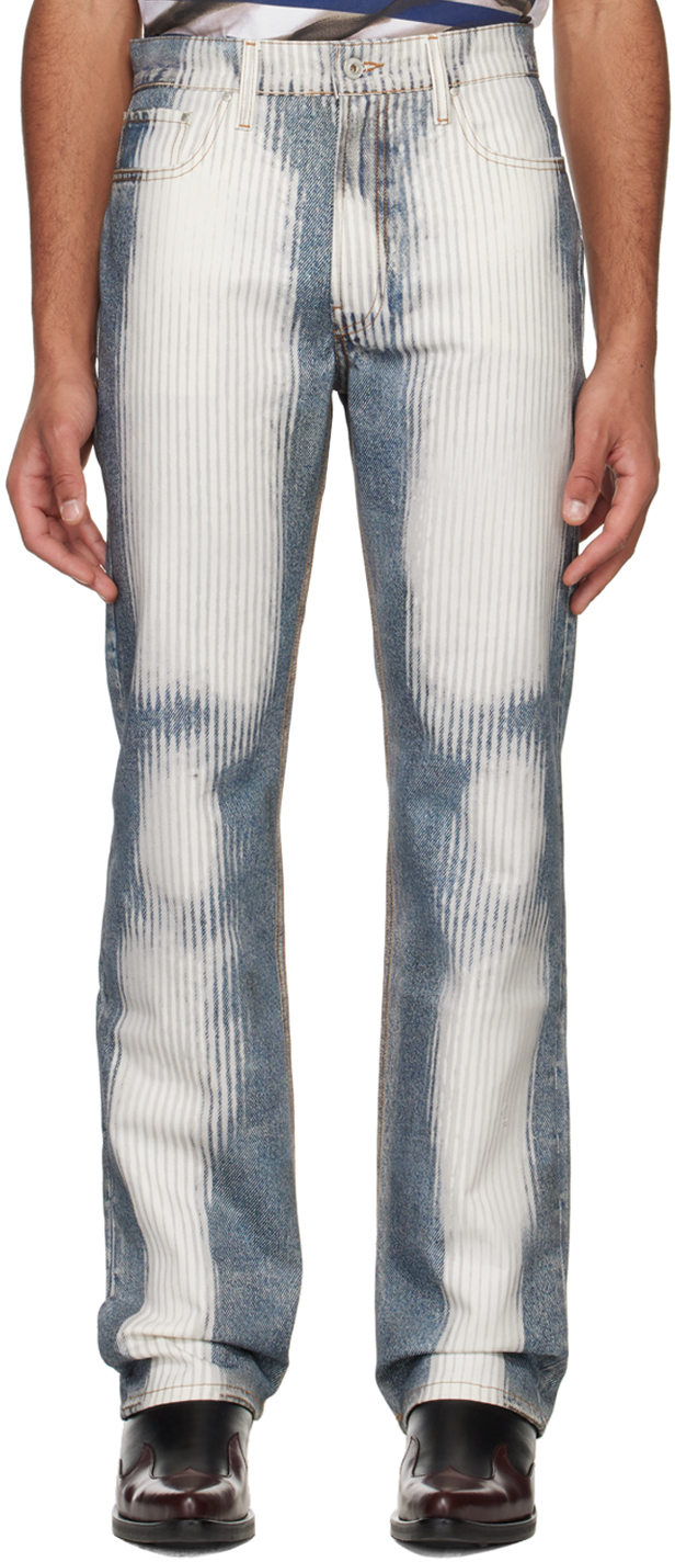 Y/Project: SSENSE UK Exclusive Blue Jean Paul Gaultier Edition Jeans ...