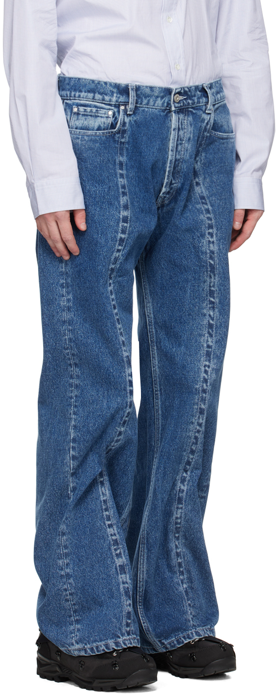 Y/Project Blue Classic Asymmetric Jeans | Smart Closet