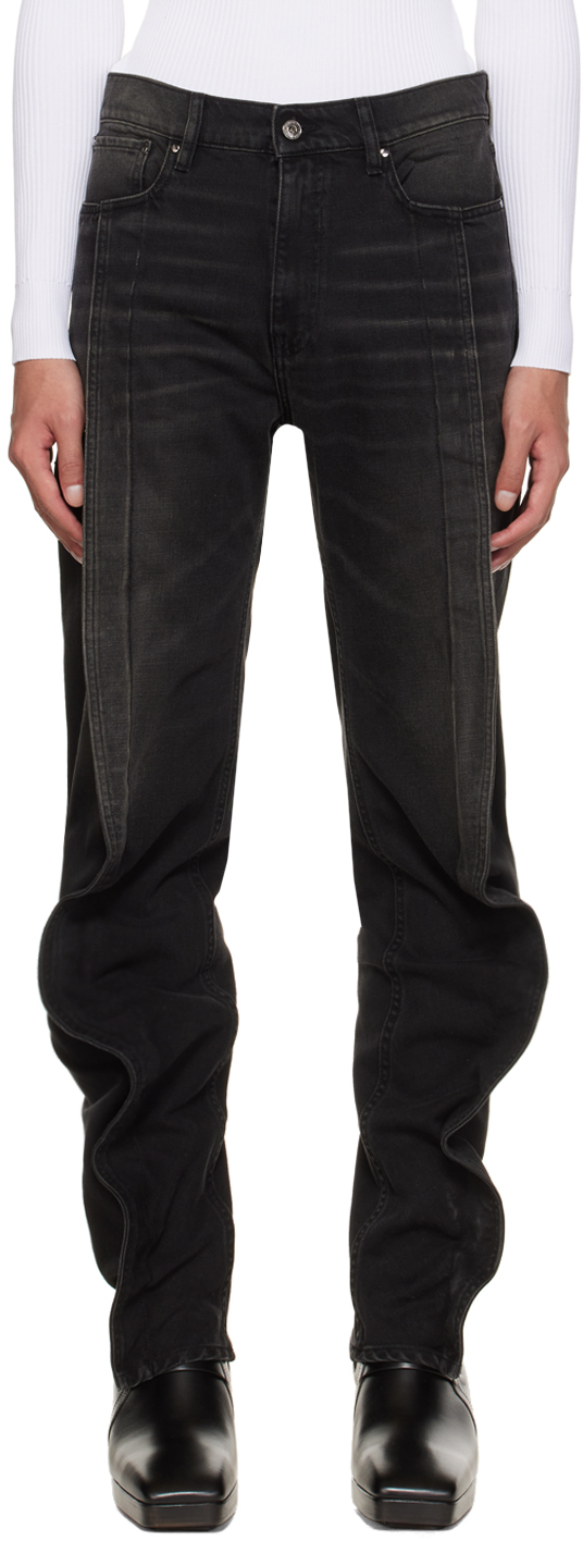 Black Banana Slim Jeans by Y/Project on Sale